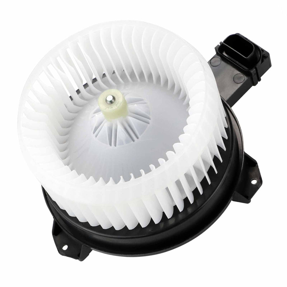 ILONPA blower motor front view showing mount points and connector, ensures proper fit