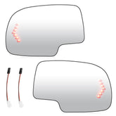 ILONPA front view of left and right mirror glass showing fit and finish, ensures easy replacement