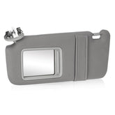 ILONPA left driver sun visor front view showing gray finish and shape for fit