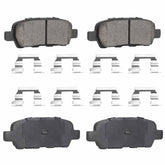 ILONPA rear brake pads front packaging showing complete 4PCS kit benefit