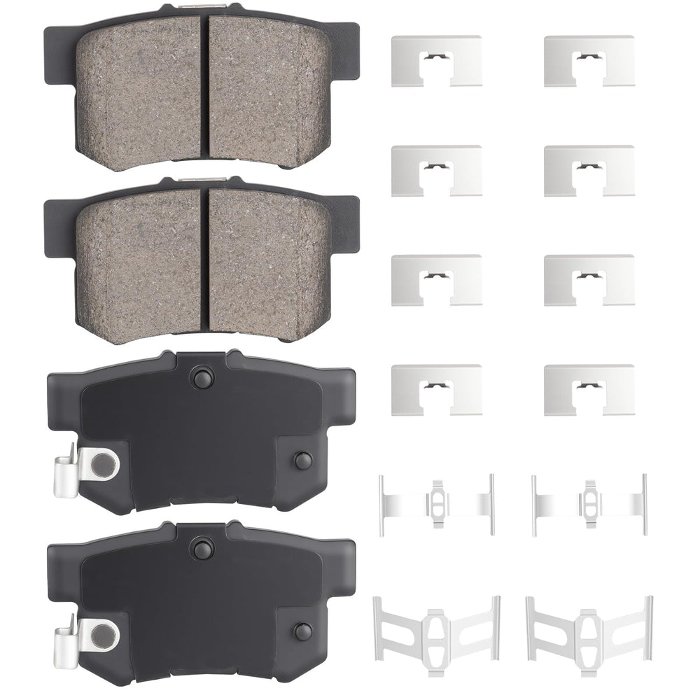 ILONPA rear pad set front view showing complete kit and clean fit for easy replacement