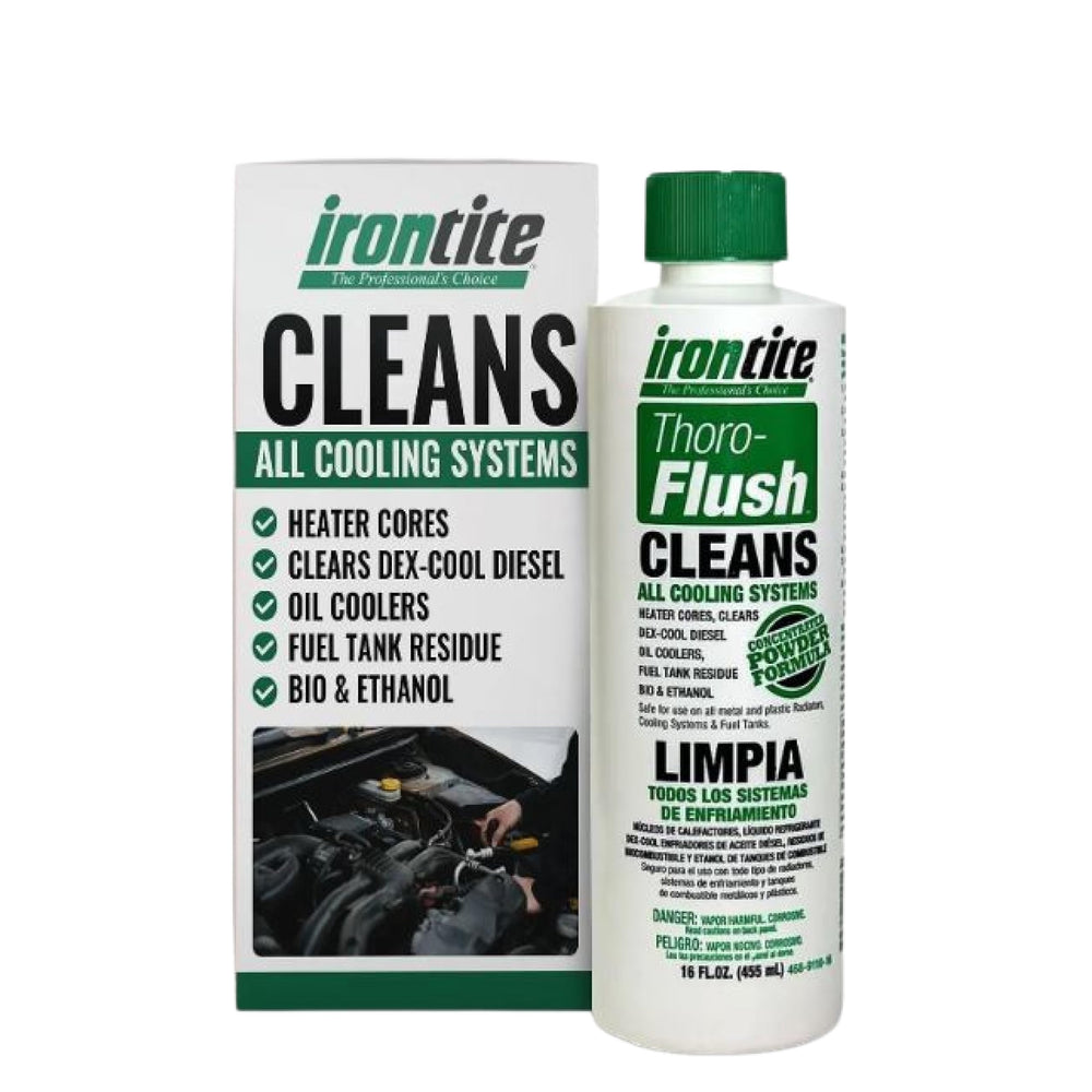 IRONTITE Thoro-Flush Coolant System Cleaner 16oz Powder