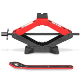 IMAYCC scissor jack front view showing compact design and reliability