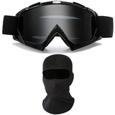 immoono front view showing black frame and smoke lenses for clear vision