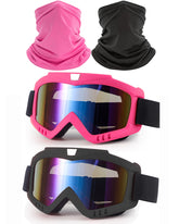 immoono front view of goggles showing face coverage and secure seal