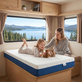INEHM front view of 30x75 bunk mattress showing neat packaging and fit