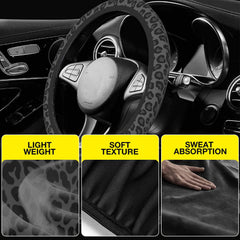 INROAN cover installed on steering wheel for improved grip benefit