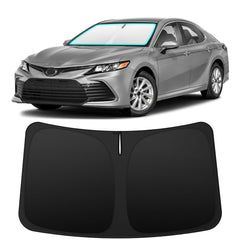 INSAUTO front view on Camry showing full windshield coverage and protection