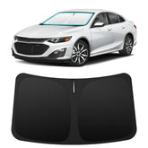 INSAUTO front view fitted on Chevrolet Malibu windshield showing full coverage and protection