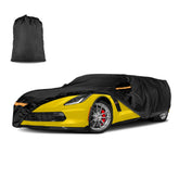 INSAUTO Corvette front view with cover on, showing full-fit protection