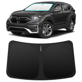 INSAUTO front view showing full windshield coverage and instant sun protection