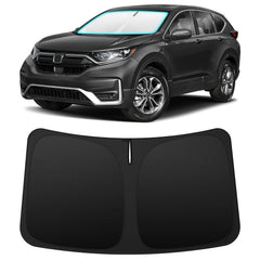 INSAUTO front view showing full windshield coverage and instant sun protection