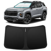 INSAUTO front view on Equinox showing full windshield coverage and sun protection