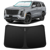 INSAUTO front windshield fitted on Escalade showing full coverage and protection