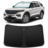 INSAUTO front view of custom-fit shade showing perfect Explorer alignment and protection