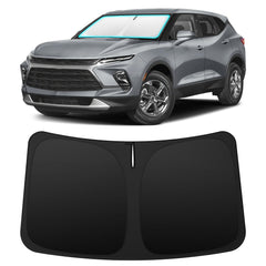 INSAUTO front view of shade showing tailored Blazer fit and full coverage