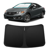 INSAUTO front view showing exact fit on Honda Civic windshield and heat reduction