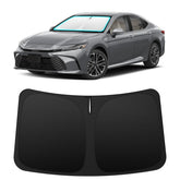 INSAUTO front view on Camry windshield showing precise fit and full coverage