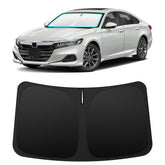 INSAUTO front view installed on Honda Accord windshield showing full coverage and sun blocking