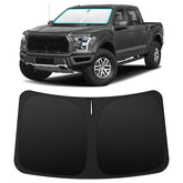 INSAUTO front view on Ford F150 windshield showing full coverage and sun protection