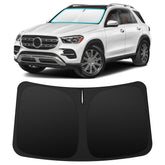 INSAUTO front view on GLE GLS windshield showing full coverage and neat fit