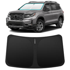INSAUTO front view on Honda Passport showing perfect fit and sun protection