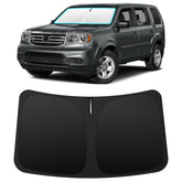 INSAUTO front view installed on Honda Pilot showing full windshield coverage and sun protection