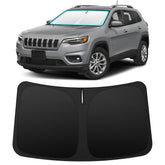 INSAUTO front view on Jeep Cherokee showing full windshield coverage and neat fit