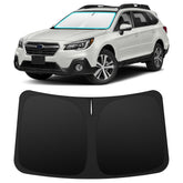 INSAUTO front view on Outback showing exact windshield coverage and cool cabin benefit