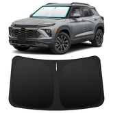 INSAUTO front view on Trailblazer showing full windshield coverage and heat reduction