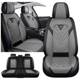 INSORIC front seat view showing fit and stylish black gray finish protecting upholstery