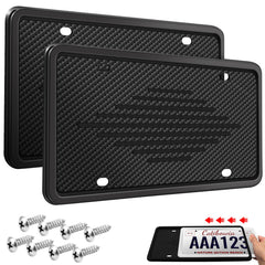 Intermerge front view license plate frame showing clean fit and protection