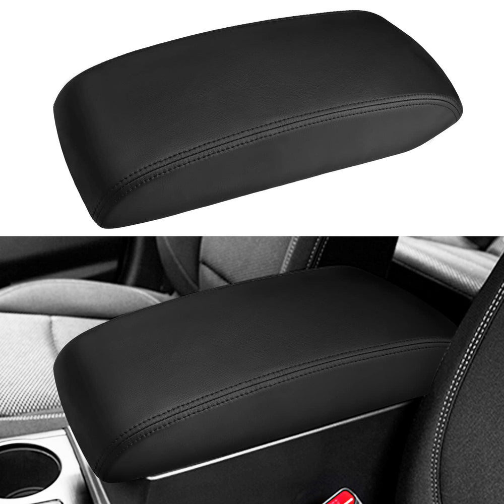 INTGET front view of center console armrest cover showing seamless fit and protection