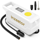 inzeetor front view white compressor showing compact form and portability benefit