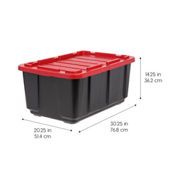 IRIS USA lid close-up highlighting grooved stacking feature for stability
