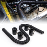 iRKY flexible hose front view showing kit contents and universal fit benefits