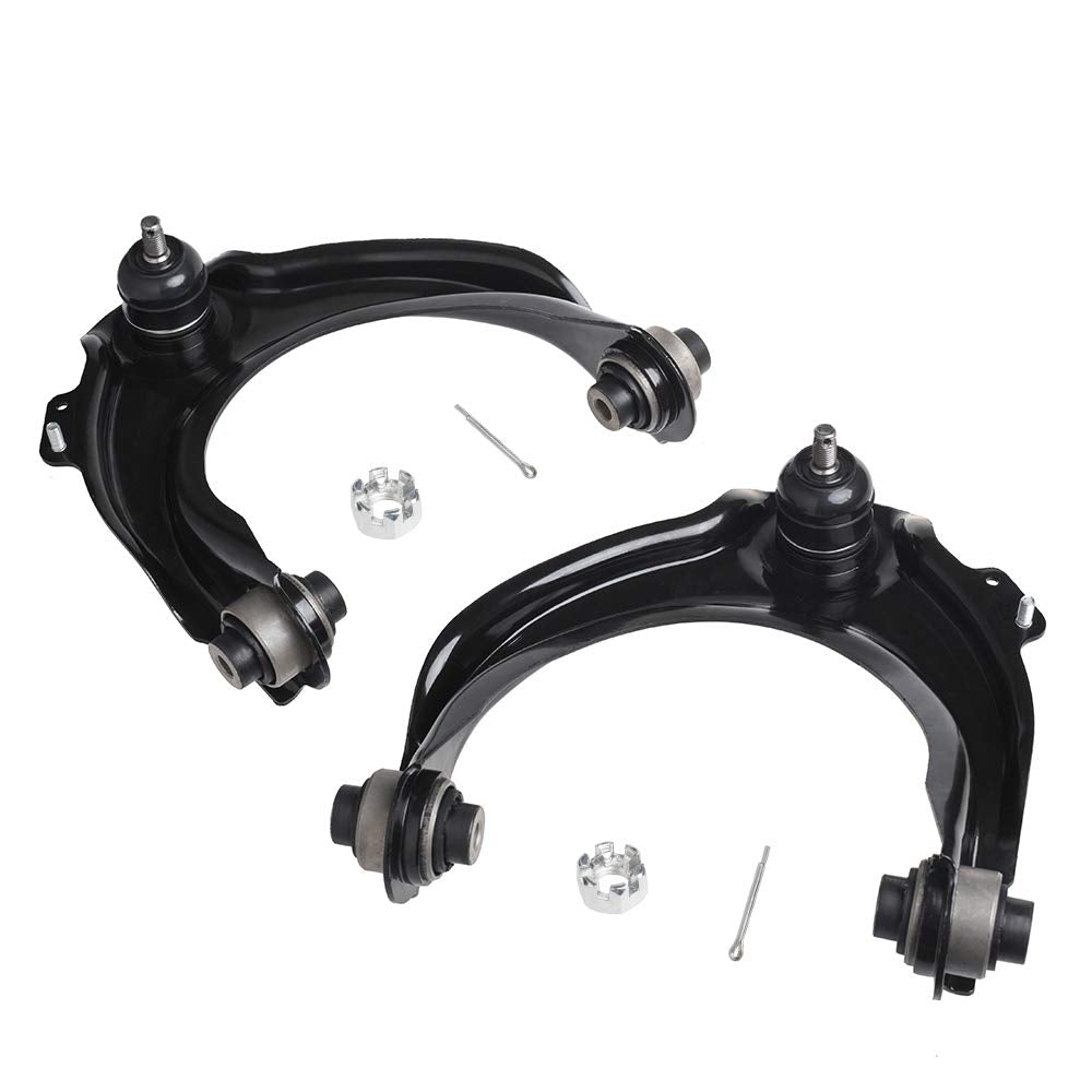 IRONTREE front upper control arms packaging showing included left and right parts benefit easy identification
