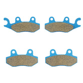 ISEYEC front view of ceramic brake pads showing fit and shape for easy identification and correct replacement