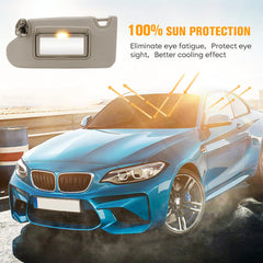 ISEYEC vanity mirror lit inside visor showing convenient illumination