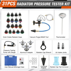 ISINSWIFT pressure hand pump and gauge closeup, providing accurate leak readings
