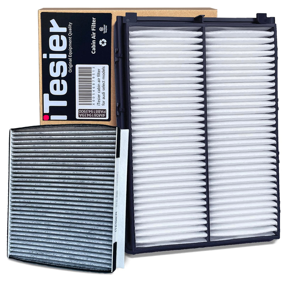 ITESIER front packaging showing both cabin and engine filters and easy ordering