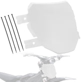 IUVWISN front view of white number plate showing clean look and protection