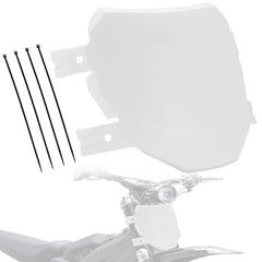 IUVWISN front view of white number plate showing clean look and protection