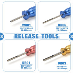 IWISS terminal extraction tools layout enabling safe pin removal without damage