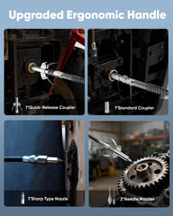 J-KU quick-release coupler closeup demonstrating fast secure connections benefit
