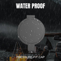 JacEnergy weatherproof cover closed protecting the port from moisture