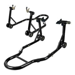 Jack Boss front and rear stands full view showing stable support benefit