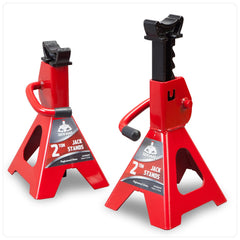 jack boss front view pair showing durable welded frame and compact benefit