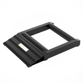 Jack Boss front view roller stand showing stable support and easy access