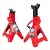 Jack Boss front view of two stands showing stable support and easy storage